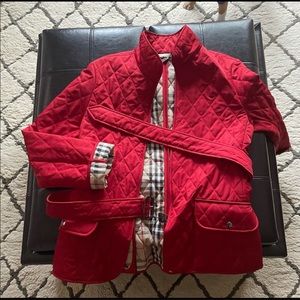 Burberry quilt women’s jacket. Size medium.